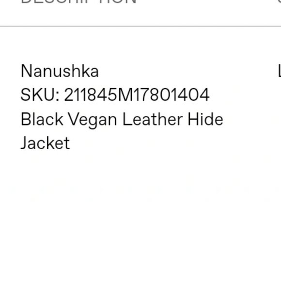 Nanushka Black Vegan Leather Hide Jacket - Picture 6 of 7